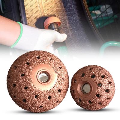 1 Set Tire Buffing Wheel Bowl with Holes Professional Car Tire Repair Grinding Head Workshop Supply