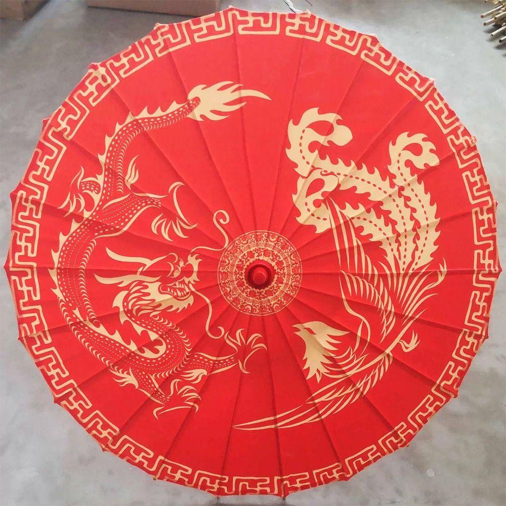 Chinese Antique Style Oiled Paper Umbrella 10 Colors Dance Performance Umbrella  Dance Performance