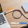 UGOURD USB3.2 10Gbps Cable USB 3.0/3.1/3.2 OTG Cable USB A to USB Type C Data Transfer SSD Hard Disk Cable 3A 60W QC 3.0
