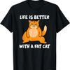 Fette Katze Meme Liebhaber T-Shirt