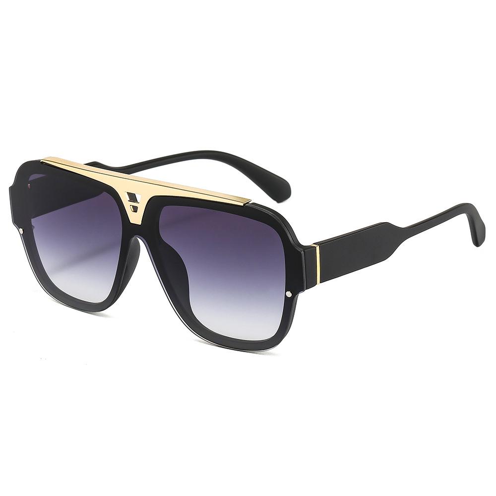 Fashion Vintage Big Frame Square Sunglasses Women Men  Luxury Brand Designer Popular Travel Sun Glasses Female Shades Uv400