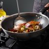COOKER KING Stainless Steel Honeycomb Wok with Lid