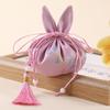 Rabbit Scented Sachets Tassel Pendant Coin Purse - Mid-Autumn Hanfu Embroidered Brocade Pouch