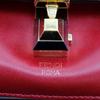 FENDI Mini canai Shoulder Bag 8M0381 A417 Red Calfskin Women Used