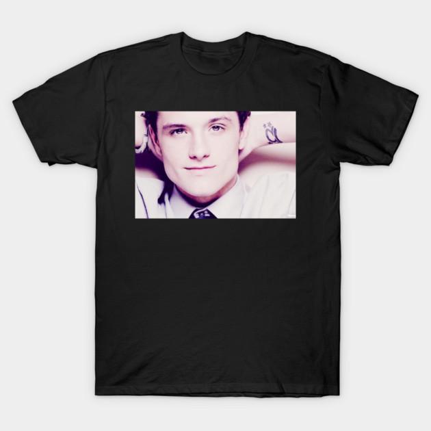 Taglia Asiatica Uomo T-shirt Nera Stampata Josh Hutcherson Fischiettare Meme Canzone Musica Stampa Senza Tagli Maglietta in Cotone