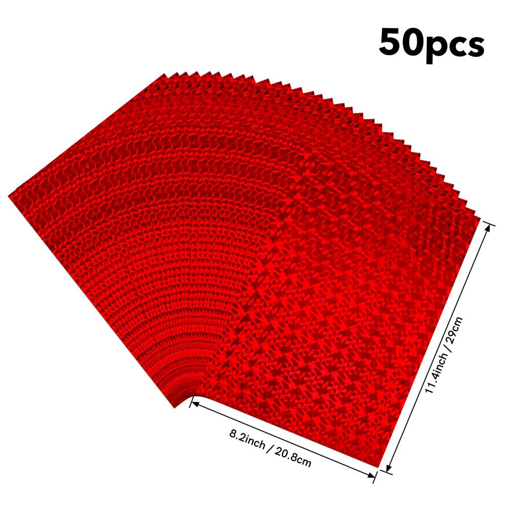 Toner Reactive Foil for Laminator, 4 Assorted Colors Foil Transfer Rolls for Minc Machine&Toner Ink Pen& Deco Gel
