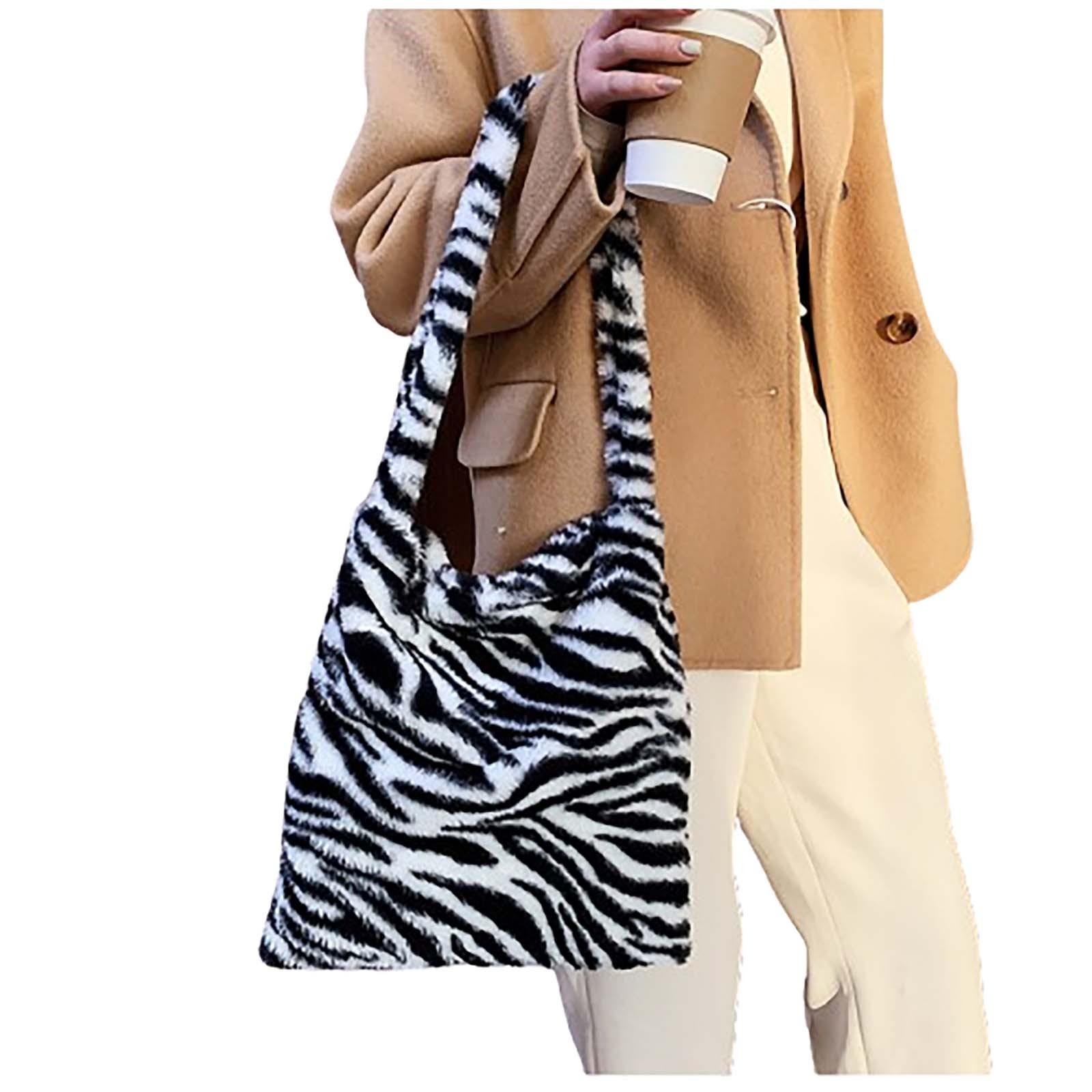 

Большая вместительная плюшевая сумка, сумка-тоут на одно плечо, ручная женская сумка One Size