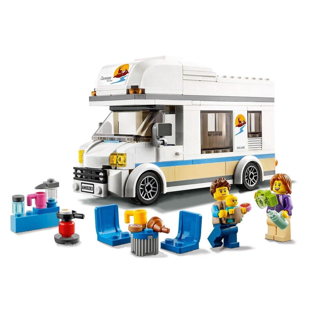 LEGO City Holiday Camper Toy Playset 60283 Building Blocks Gift for Boys and Girls Ages 5-8 Imaginative Play Christmas Birthday