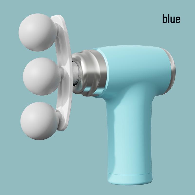 9-Head Silent Mini Fascia Gun: Multi-Functional Muscle Massager for Men & Women, Neck & Body Relaxation.