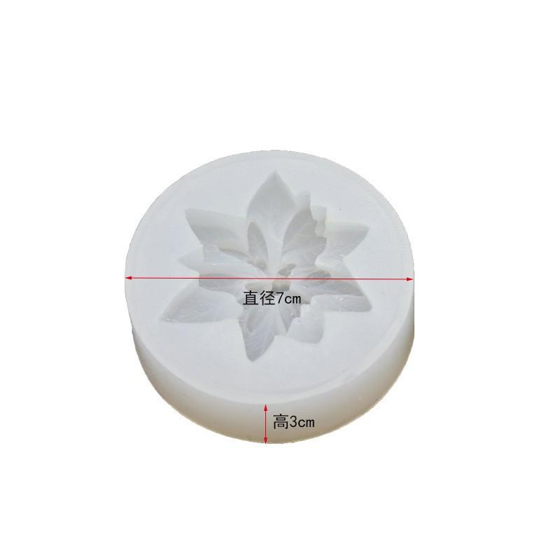 Christmas Flower Silicone Mold Christmas Aromatherapy Candle Gypsum Mold Simulation Flower Home Aromatherapy Decoration Mold