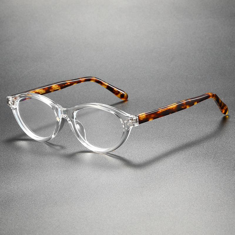 Retro Prescription Reading Glasses Women Oval Small Frame Photochromic Glasses Myopia Women's Eyeglass Frame Eyewear
