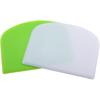 4PCS 4.5x3.5inch Green and White Benchtop Scraper Kitchen Baking Pastry Dough Cutting Gadget Ladder Multifunctional Scraper Food Scraper