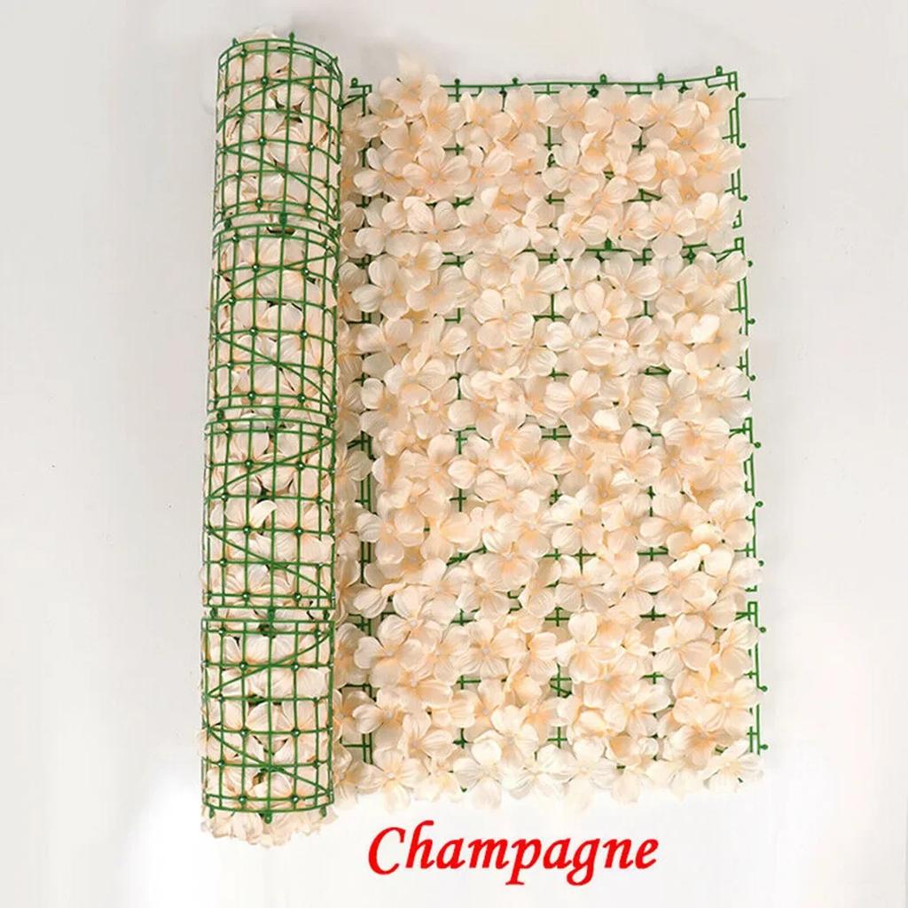 1x Artificial Cherry Blossom Leaf Privacy Fence Screen Home Garden Flowers Hedge Fencing Flower Fence Net Wall Decoration