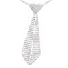 Glittering Crystal Tie Elegant Necktie Neckwear Tie for Adult Unisex Night Event Necklace Fashion Evening Party Props