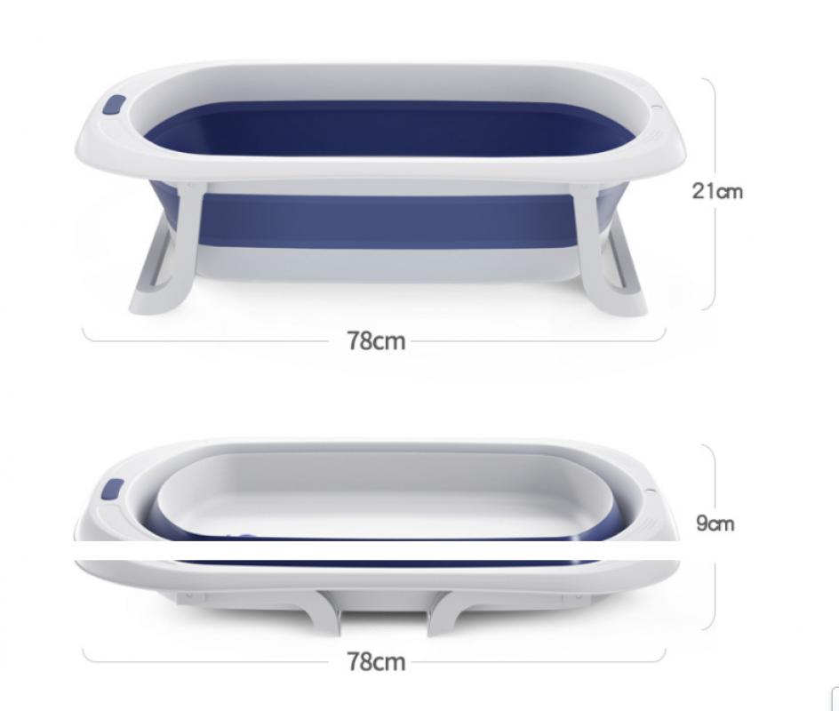 Foldable Children's Bathtub Multifunctional Children's Bathtub Portable Travel Children's Bathtub With Pad Anti-slip Pad