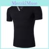 Premium Quality Men's T-shirt Slim Fit Floral V-neck Casual Tee For Everyday Wear