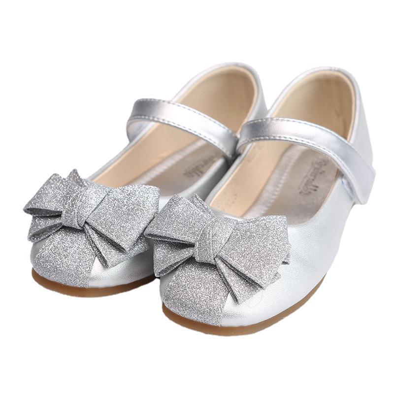 2024 New Girls' Leather Princess Dance Shoes