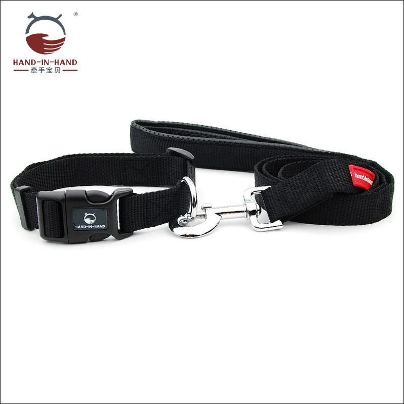 Large Dog Reflective Nylon Collar Leash Set Adjustable Sizes L XL Heavy Duty Pet Walking Gear
