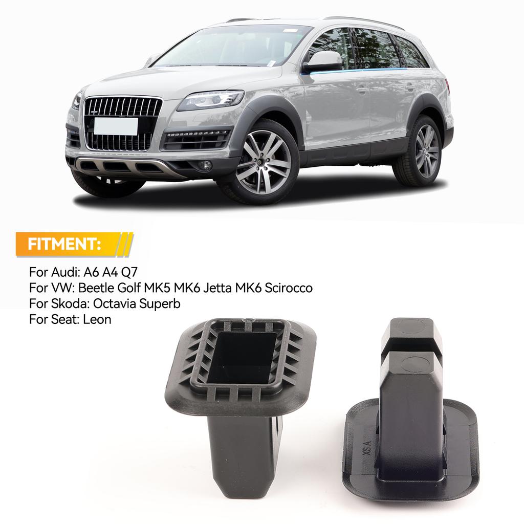 2pcs Car Rear Seat Fixing Buckle Seat Clamp Cushion Pad Clips 4B0886373 4B088637301 4B088637301C 1K0886373C For A4 A6 Q7 VW