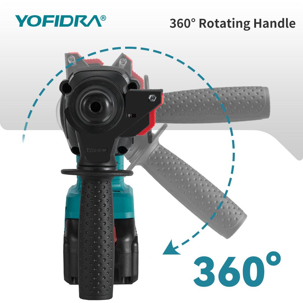 Mașină de găurit cu ciocan electric fără perii YOFIDRA, 26 MM