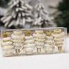 6pcs/box Painted Painted Cedar Christmas Tree Ornament Christmas Tree Shape Pendant  Holiday Party