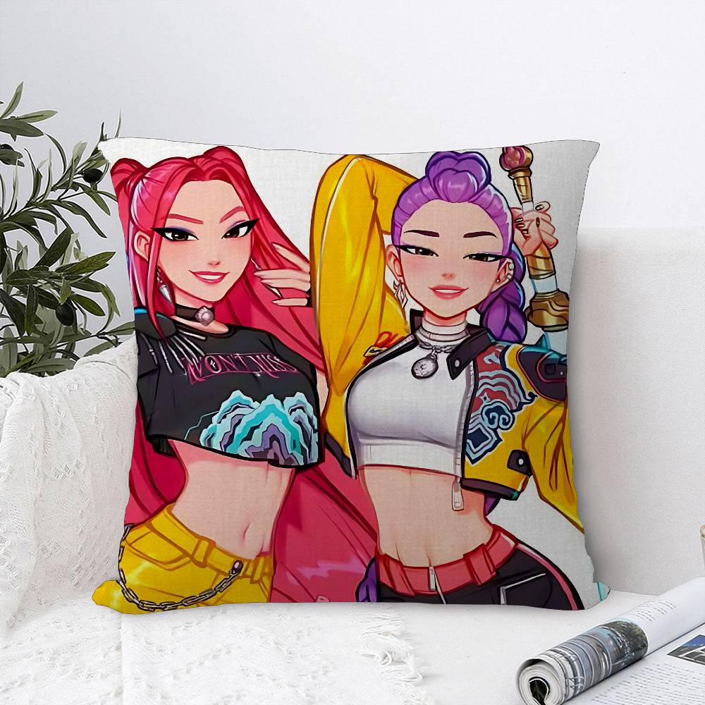 Kpop DDemon HHunters Pillowcase toon Gift Cushion Cover Bedroom Home Sofa Chair Seat Decor pillow case