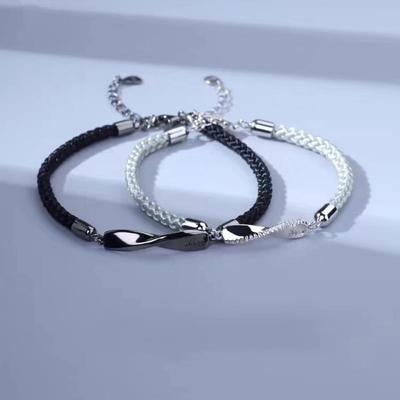Woven Rop Couple Bangles Friendship  Couples Hand Rope Student Niche Valentine's Day Matching Bracelets for Couples