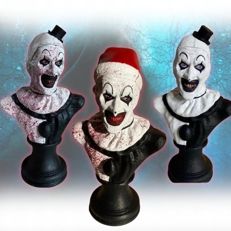 Art The Halloween Clown Figure Horror Clown Indoor Garden Statue Resin Terrifier