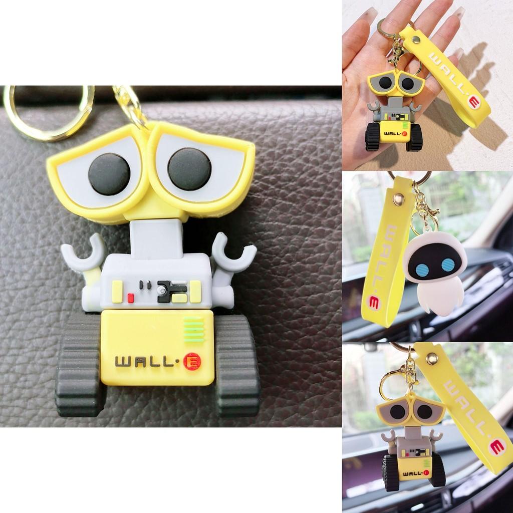 Charming Plastic Keychain Featuring Walle And Eva Ideal Gift For All Occasions