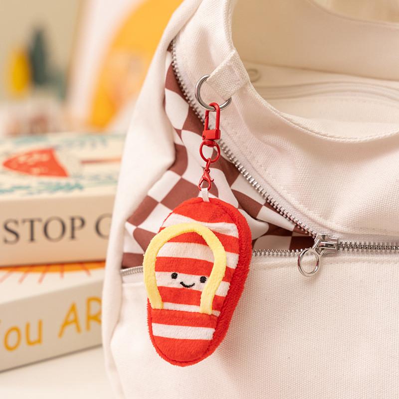Cute Turtle Slippers Sushi Coconut Palm Tree Plush Toy Pendant Decoration Bag