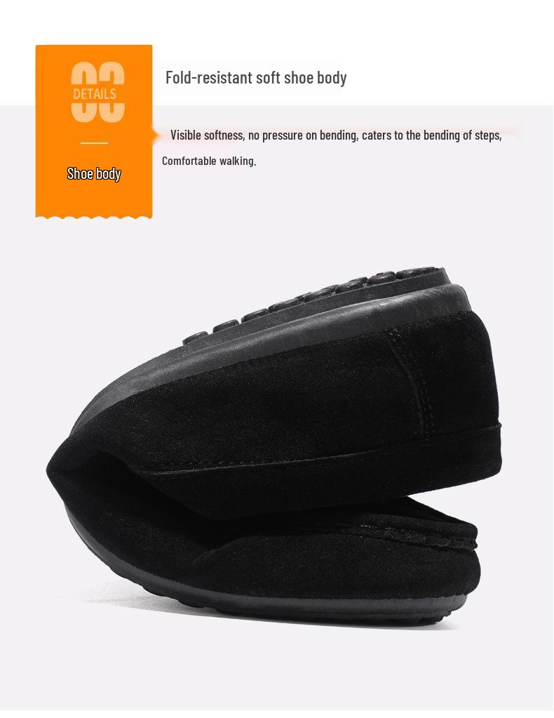 Men's Breathable Slip-On Bean Shoes - Casual, Trendy, Versatile Spring/Summer Footwear