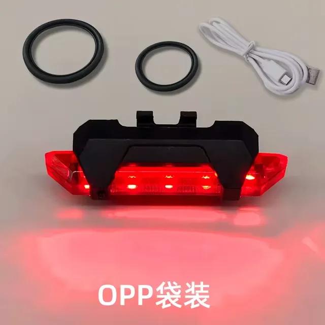 USB Rechargeable Waterproof Mountain Bike Lamp Warning Cycling Taillight Bike LED Headlight Tail Light For Electric Scooter