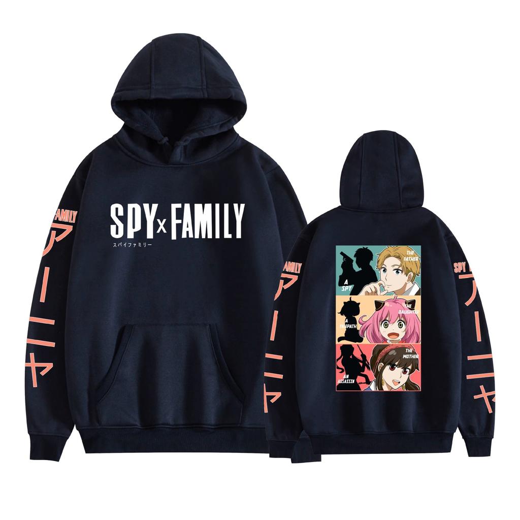 Hot Spy X Family Anime Funny Hoodie Hip Hop Graphic Sweatshirts Streetwear Harajuku Tracksuit