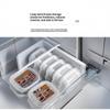 2/5Pcs Heated Microwave Rice Sub Packaging Fresh-Keeping Box Vegetable Fruit Separate Kitchen Storage Container