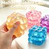 Jelly Bubble Cube Stretch Maltose Slow Rising Toy Multicolor Calm Down Adhd Non-Toxic Anxiety Relief Mood Regulation Squeeze Toy