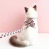 Polka Dot Pet Vest Harness Bowknot Puppy Collar Leash Cute Pet Traction Rope  Pet