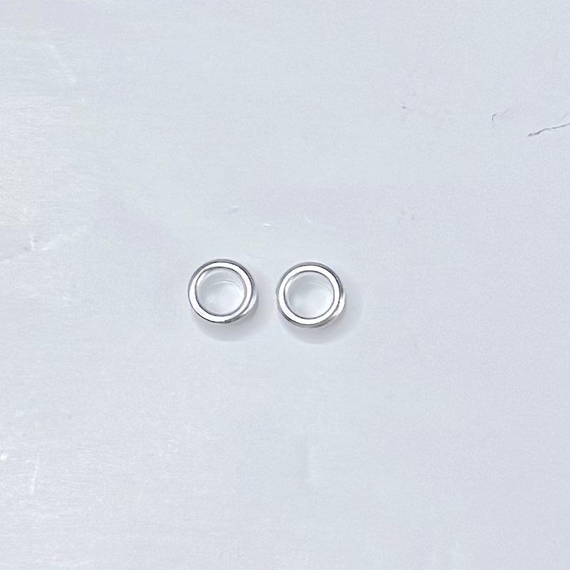 

5.5mm Inner Diameter Silver-Plated Iron Handbag Hardware, Pandora Bead Accessory, No Eyelet Iron
