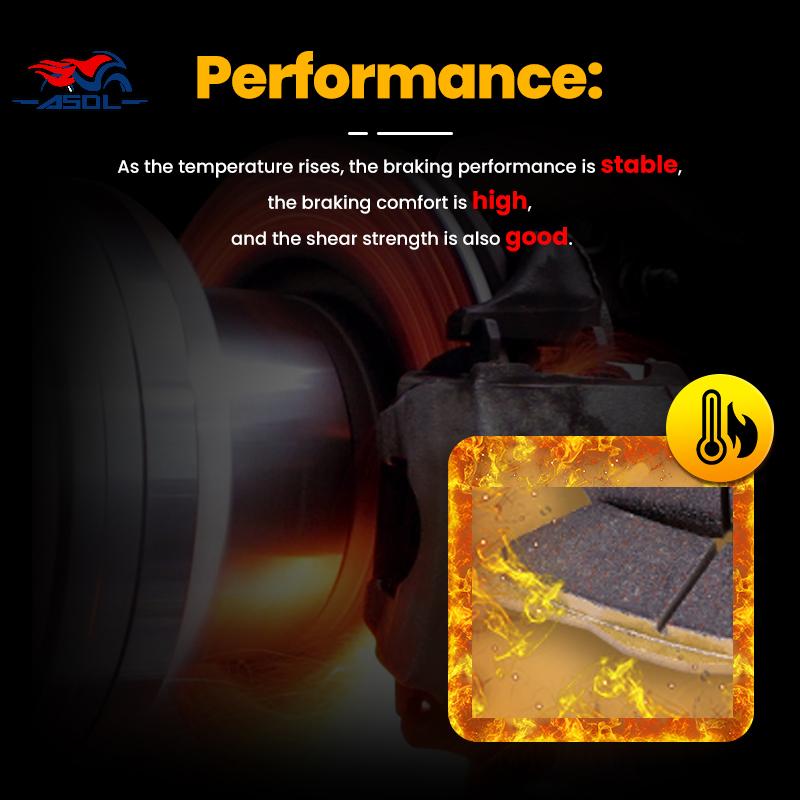 1800cc Motorcycle Front and Rear Brake Pads Set for HONDA GL1800 Goldwing GL 1800 GL1800 A1-A5 2002-2009 04 2005 2006 2007 2008