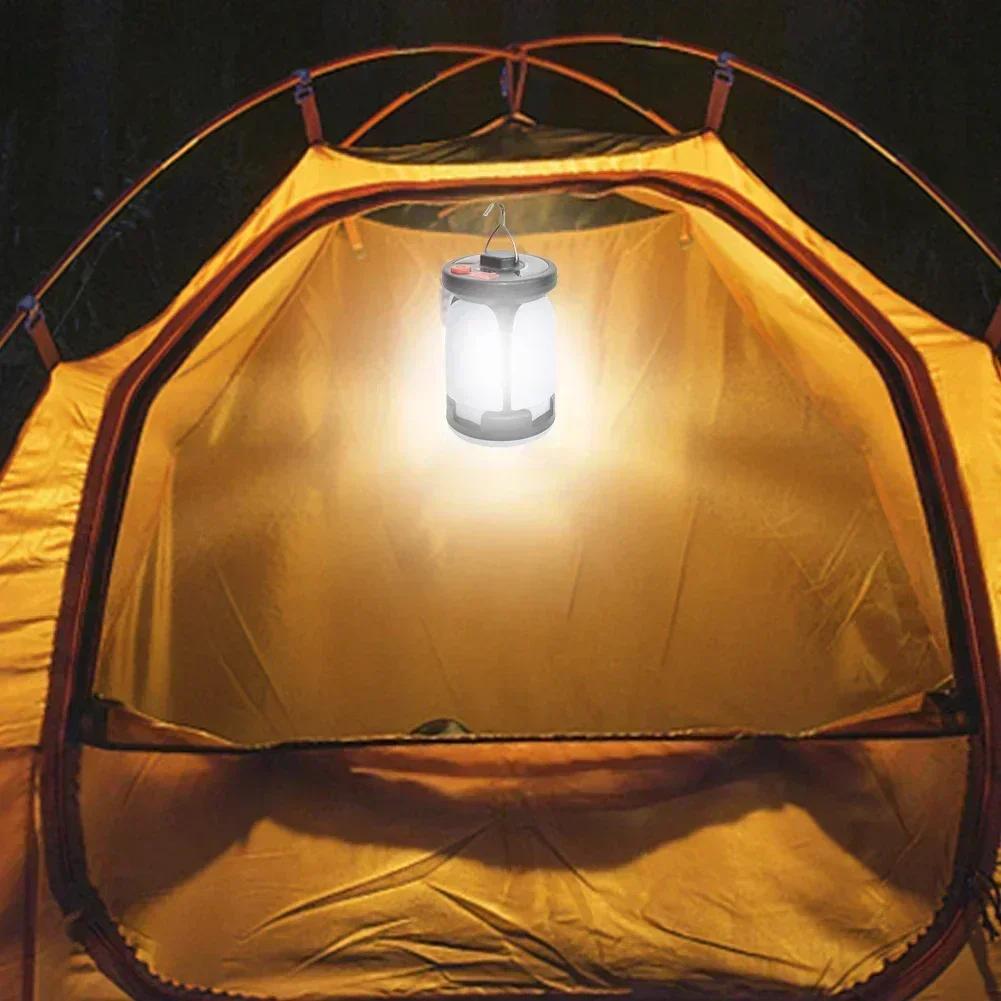 LED Leaf Camping Lamp Outdoor Lighting Hung Emergency Solar USB Rechargeable Tent Camping Lights Fishing Travel Lanterns