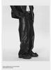 Men's Street Punk Leather Multi-Pocket Casual Pants - Spring/Autumn Trend