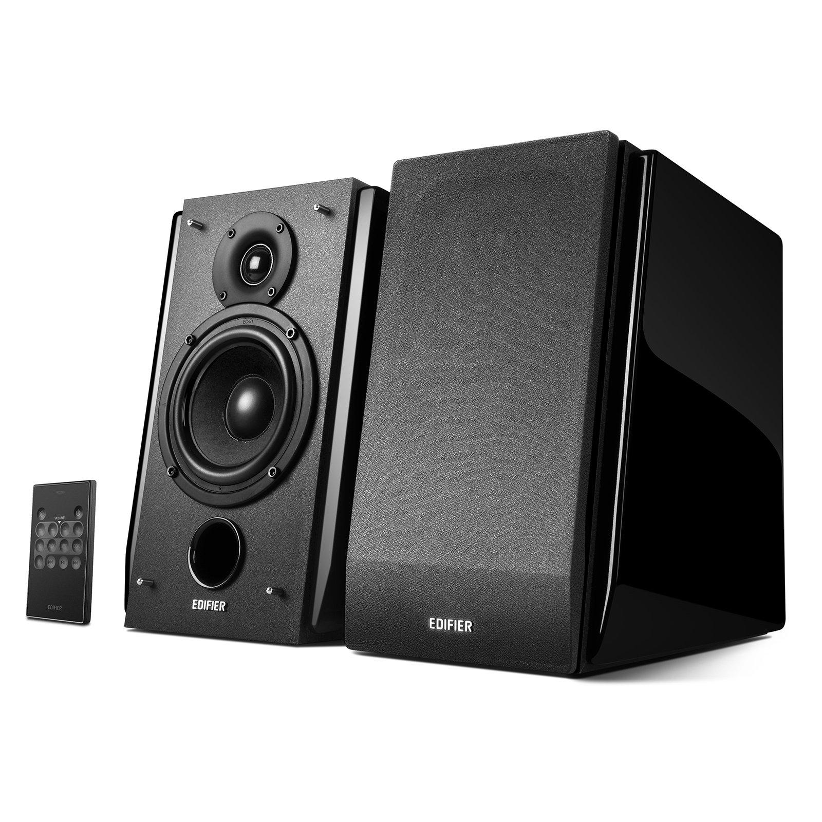 

Edifier R1850DB Bluetooth 2-Way Bookshelf Speakers (Pair) - Active Stereo Studio Monitor Speakers with Built-in Amplifier, Optical Input, and