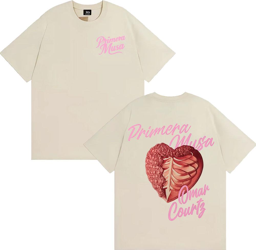 Rapper Omar Courtz Primera Musa 2025 Graphic Tshirts Mens Clothing Fashion Hip Hop T Shirt Cotton Comfort High Quality Tshirt