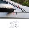 4PCS ABS Chrome Front Triangle A Pillar Cover Trim For Ford Edge 2015-2023 2024