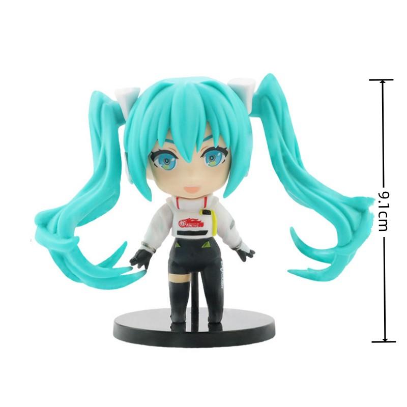 9-10cm 20style Q-version Hatsune Miku Rin Ren Kaito Anime Action Figure 3D PVC Model Cosplay Accessories Cute Lovely Gift