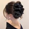 New Large Chiffon Bow Hair Claw Clip Elegant Large Size Fabric Ribbon Flower Hair Clip Jaw Clamps Accessories For Women Hairpins