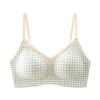 Hot Milk Skin Floral, Seamless Underwear, Women's Small Breasts Gather and Show a Round Shape, No Steel Ring, Upper Support, Jelly Strip
