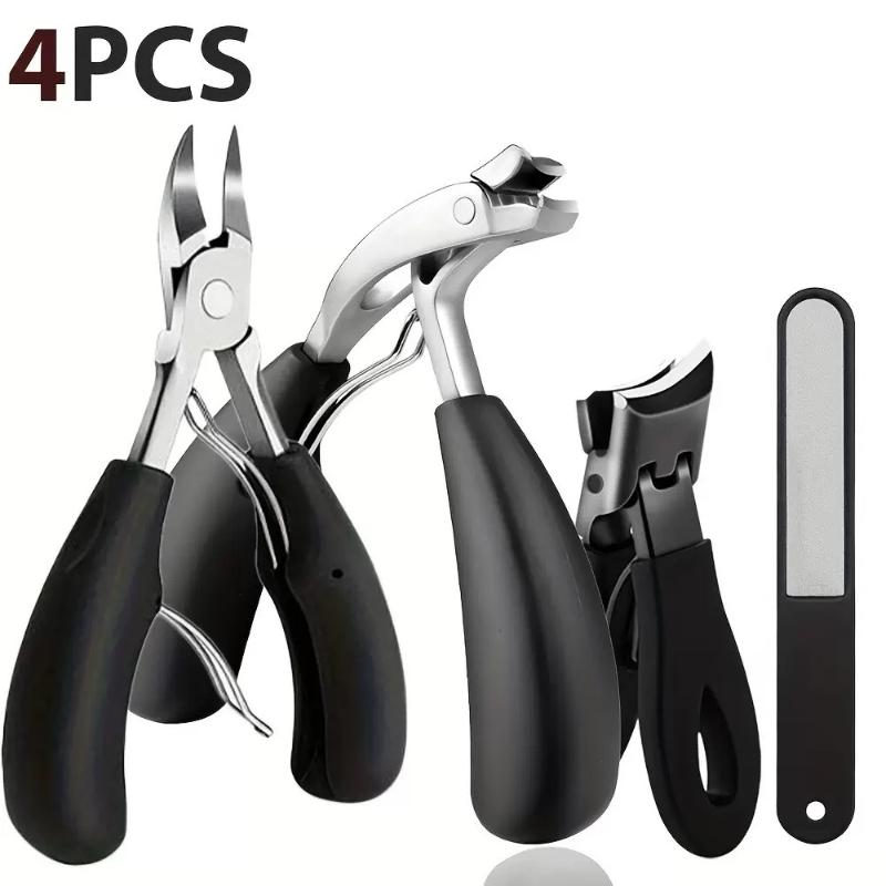 Professional Grade Concave Stainless Steel Nail Clippers For Thick Nails And Ingrown Toenails Sharp Curved Blade For Easy Trim