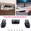 Under Desk Laptop Mount Holder Adjustable Ergonomic Notebook Tray with Slide-out Keyboard Storage