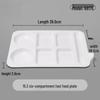 Melamine 6-Compartment Fast Food Tray