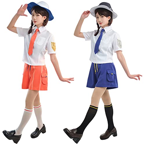 

Orange Academy Grape Academy Cosplay Costume with Hat and Top and Bottom Full Set for Adults and Cos Customizable Academy For [Plazhen] Socks,